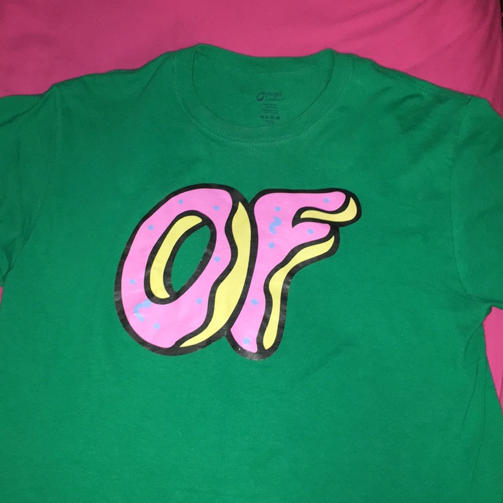 Green Odd Future donut T-shirt Medium